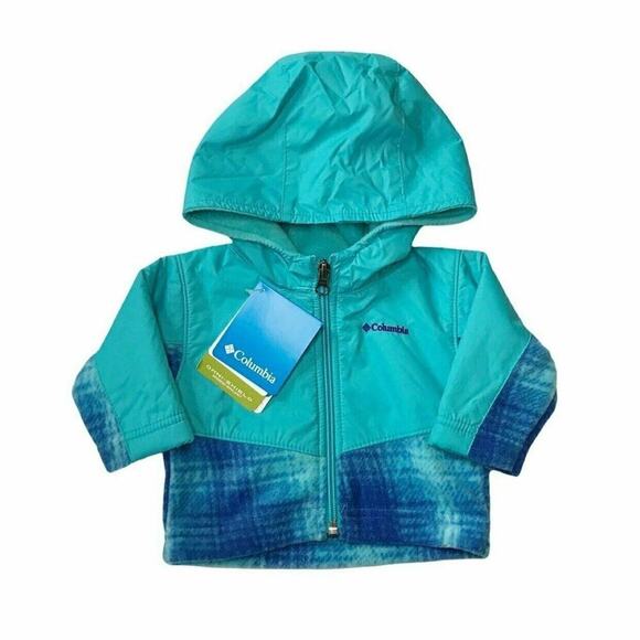 Columbia Other - NWT Columbia Omni-Shield Teal Hooded Jacket 0-3M